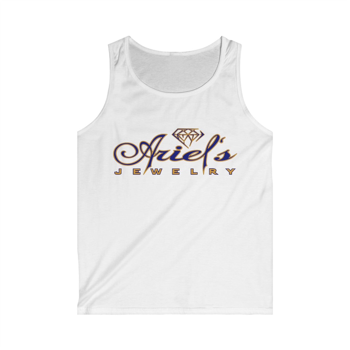 Ariel Jewelry Men's Tank Top for Jewelry Lovers, Casual Summer Wear, Gifts for Him, Unique Summer Style, Beachwear, Eres Super Elegante