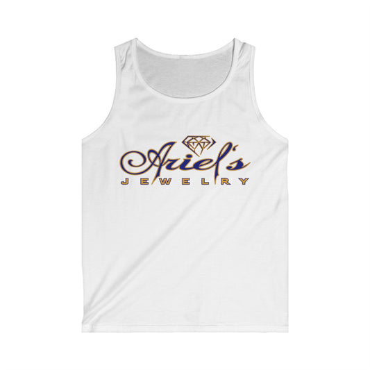 Ariel Jewelry Men's Tank Top for Jewelry Lovers, Casual Summer Wear, Gifts for Him, Unique Summer Style, Beachwear, Eres Super Elegante