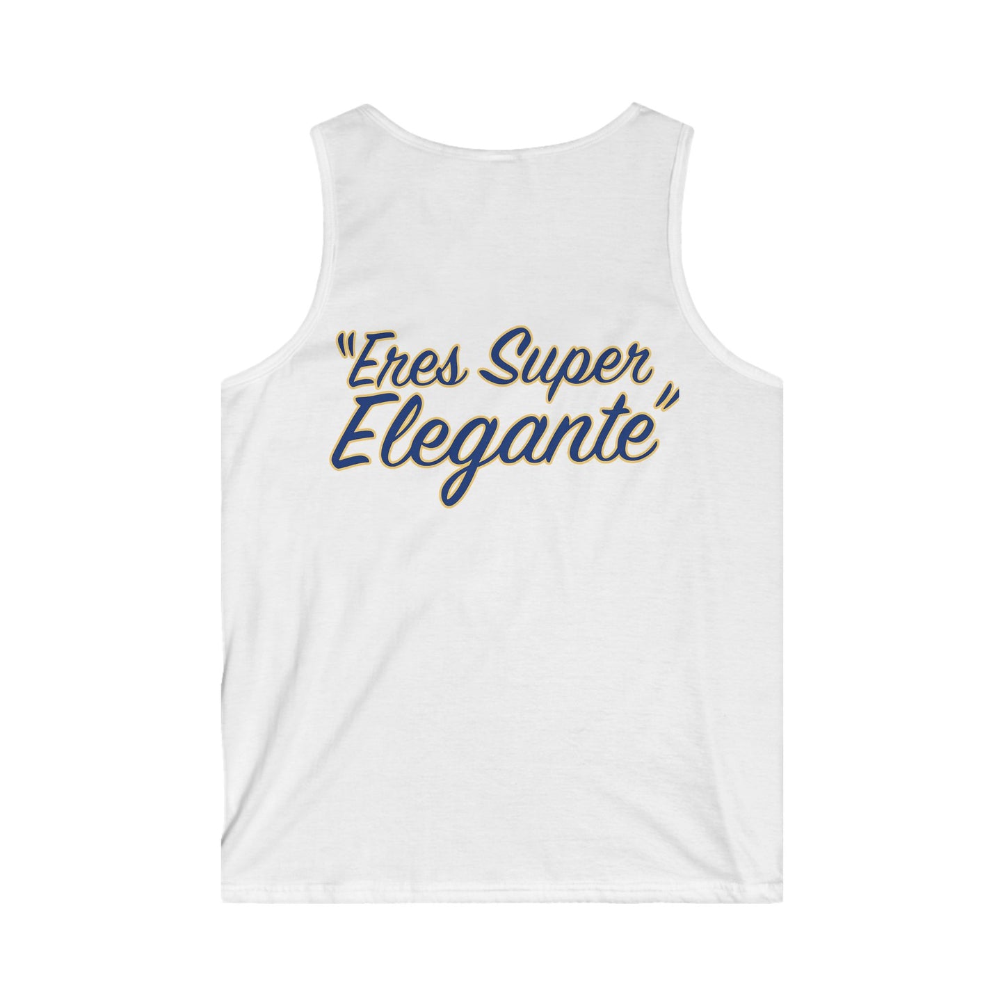 Ariel Jewelry Men's Tank Top for Jewelry Lovers, Casual Summer Wear, Gifts for Him, Unique Summer Style, Beachwear, Eres Super Elegante