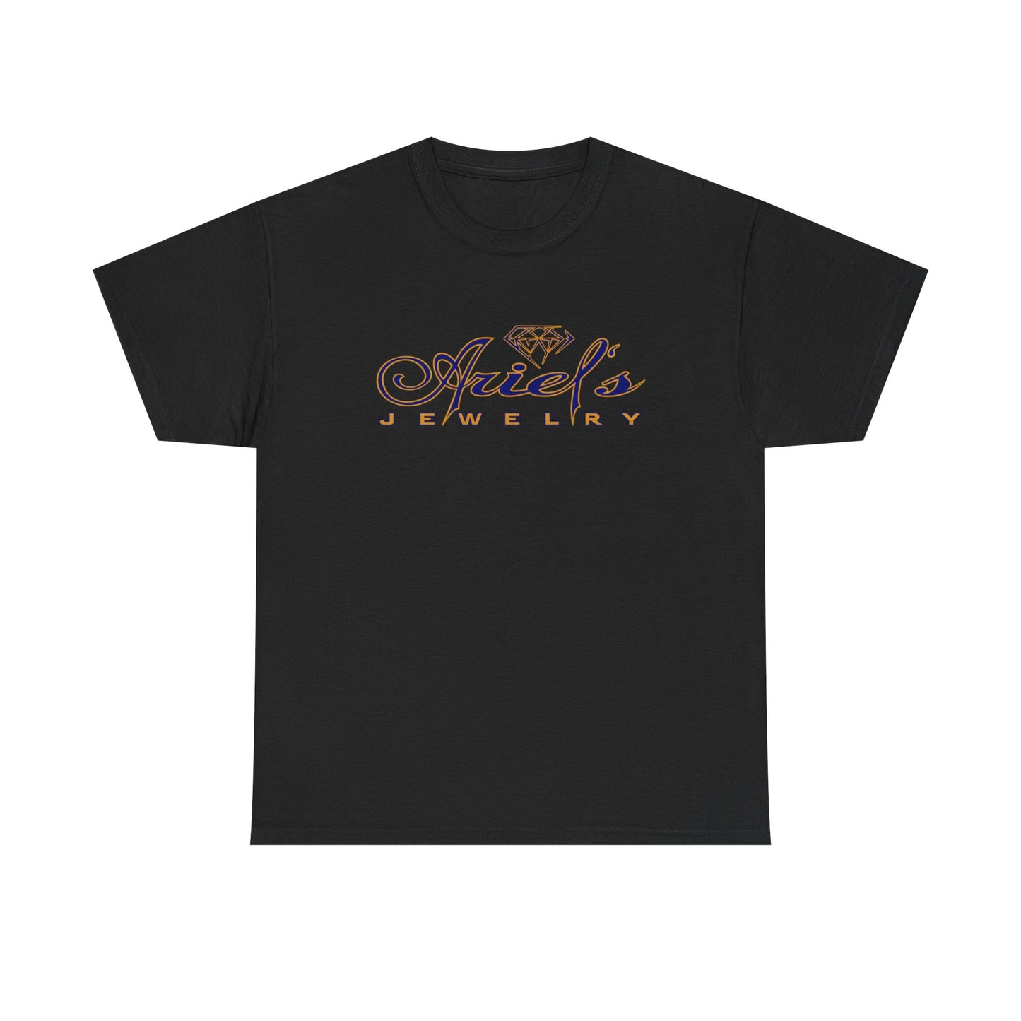 Ariel's Jewelry Black Cotton Tee | Casual Unisex Shirt, Gift for Jewelry Lovers, Trendy Summer Wear, Everyday Comfort Tee