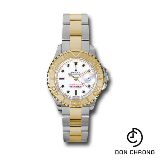 Rolex Steel and Yellow Gold Lady Yacht-Master 29 Watch - White Dial - 169623