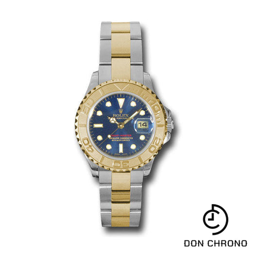 Rolex Steel and Yellow Gold Lady Yacht-Master 29 Watch - Blue Dial - 169623 b