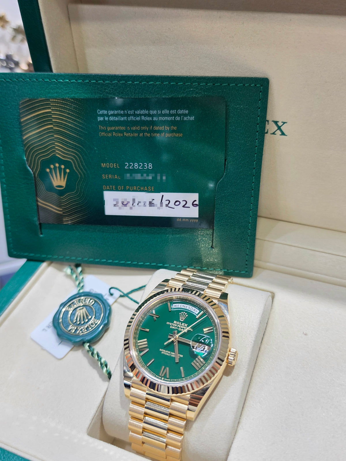 DAY-DATE GREEN DIAL 40MM