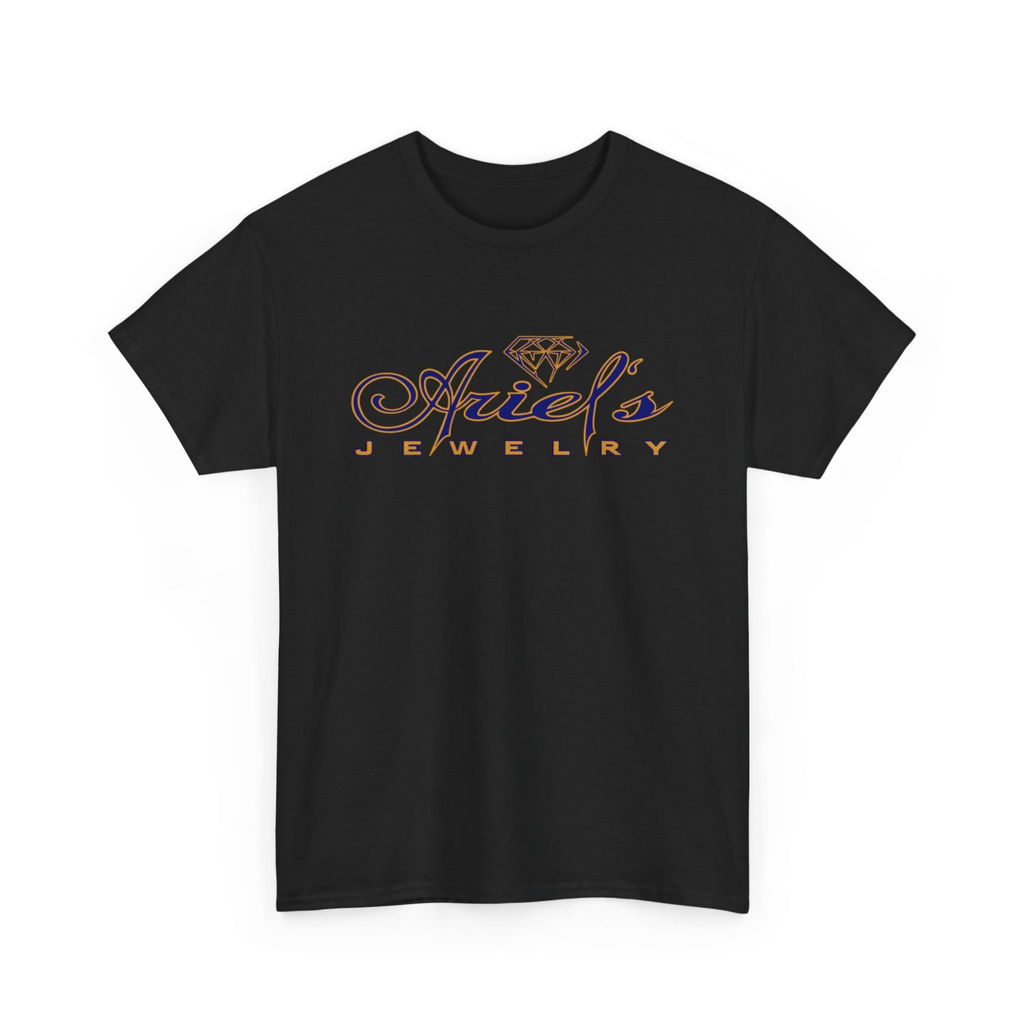 Ariel's Jewelry Black Cotton Tee | Casual Unisex Shirt, Gift for Jewelry Lovers, Trendy Summer Wear, Everyday Comfort Tee