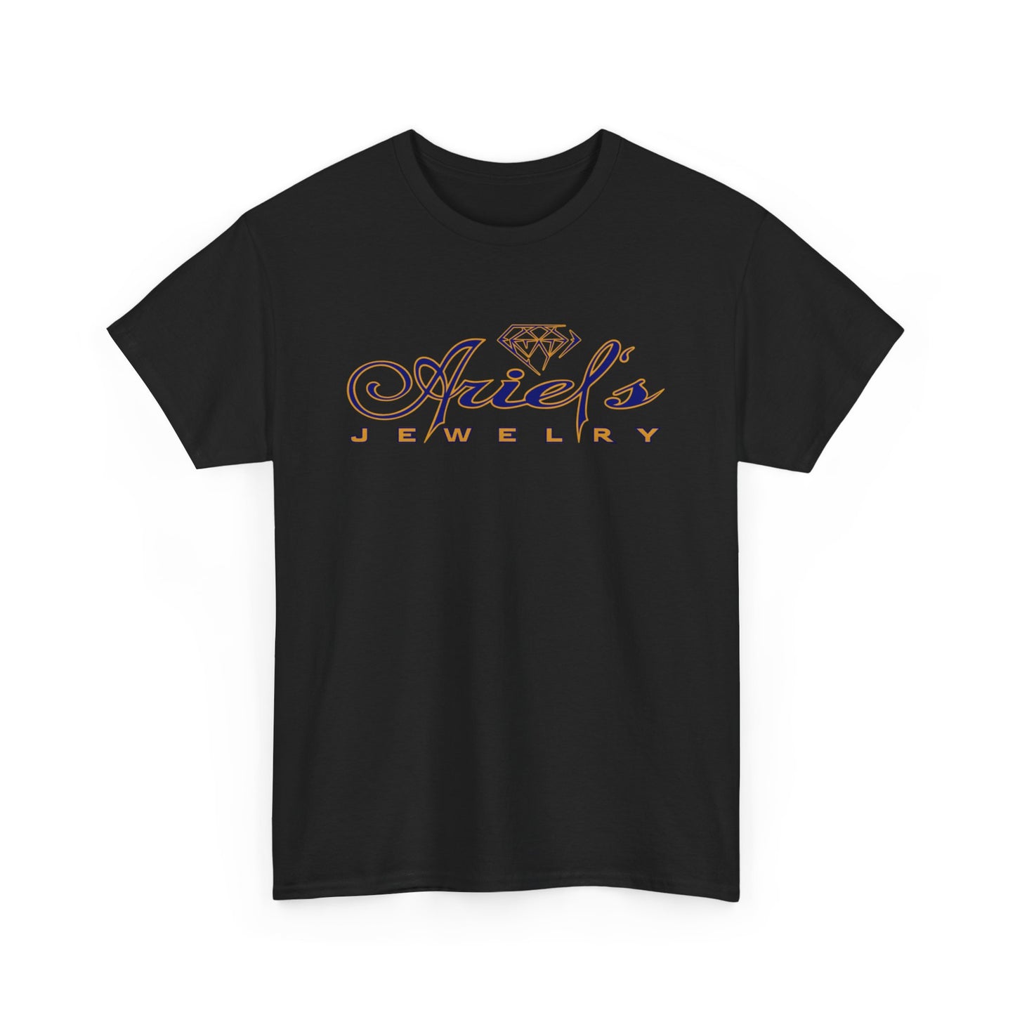 Ariel Jewelry Black Super Elegante, Unisex Heavy Cotton Shirt, Elegant Graphic T-Shirt, Casual Gift for Jewelry Lovers, Birthday and Occasion Wear