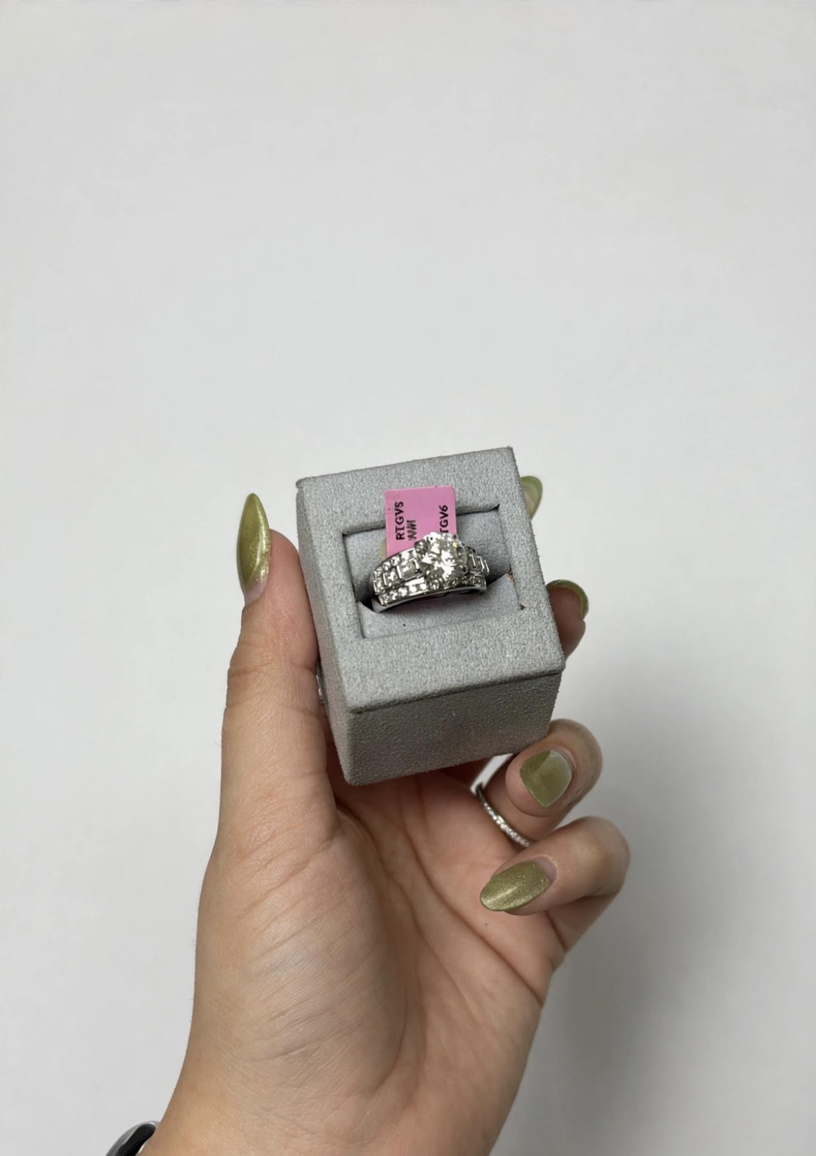 RING 14KT LAB DIAMOND