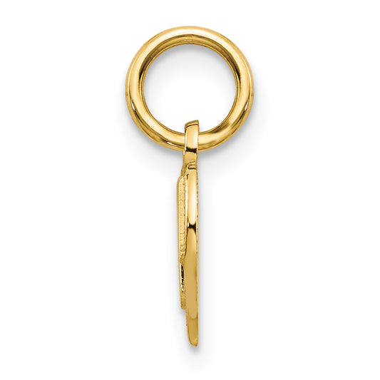 14k MOM Heart Charm