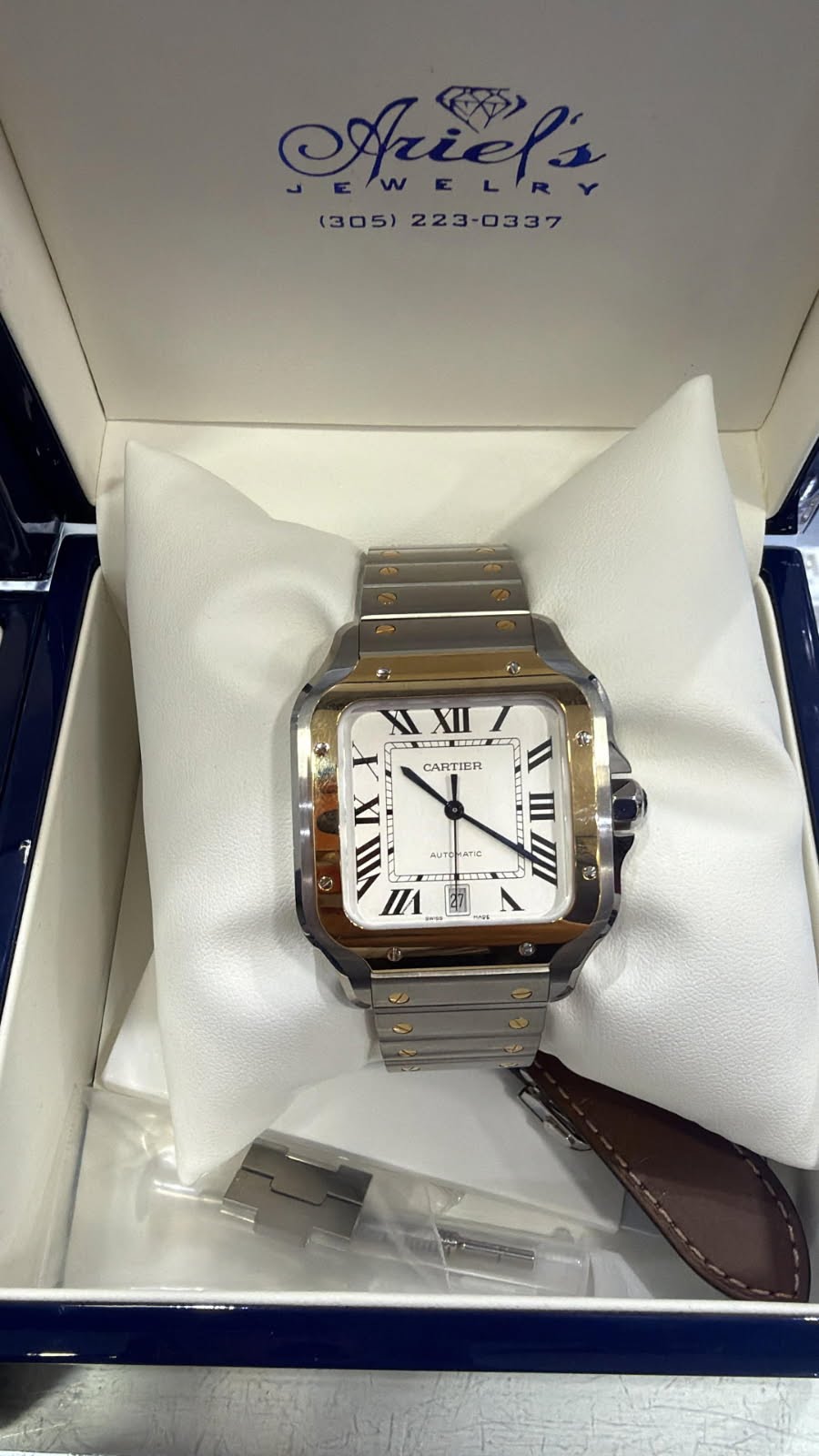 DEPOSIT FOR CARTIER SANTOS WATCH
