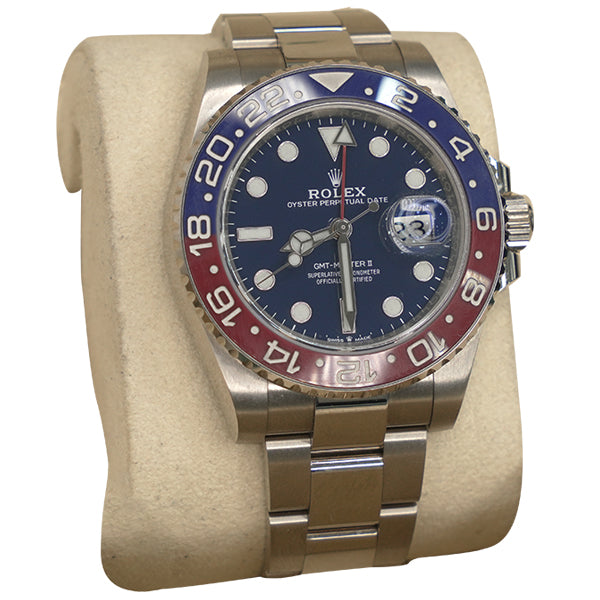 ROLEX GMT MASTER II SILVER BLUE RED;BLUE FACE 126719B – Ariel's
