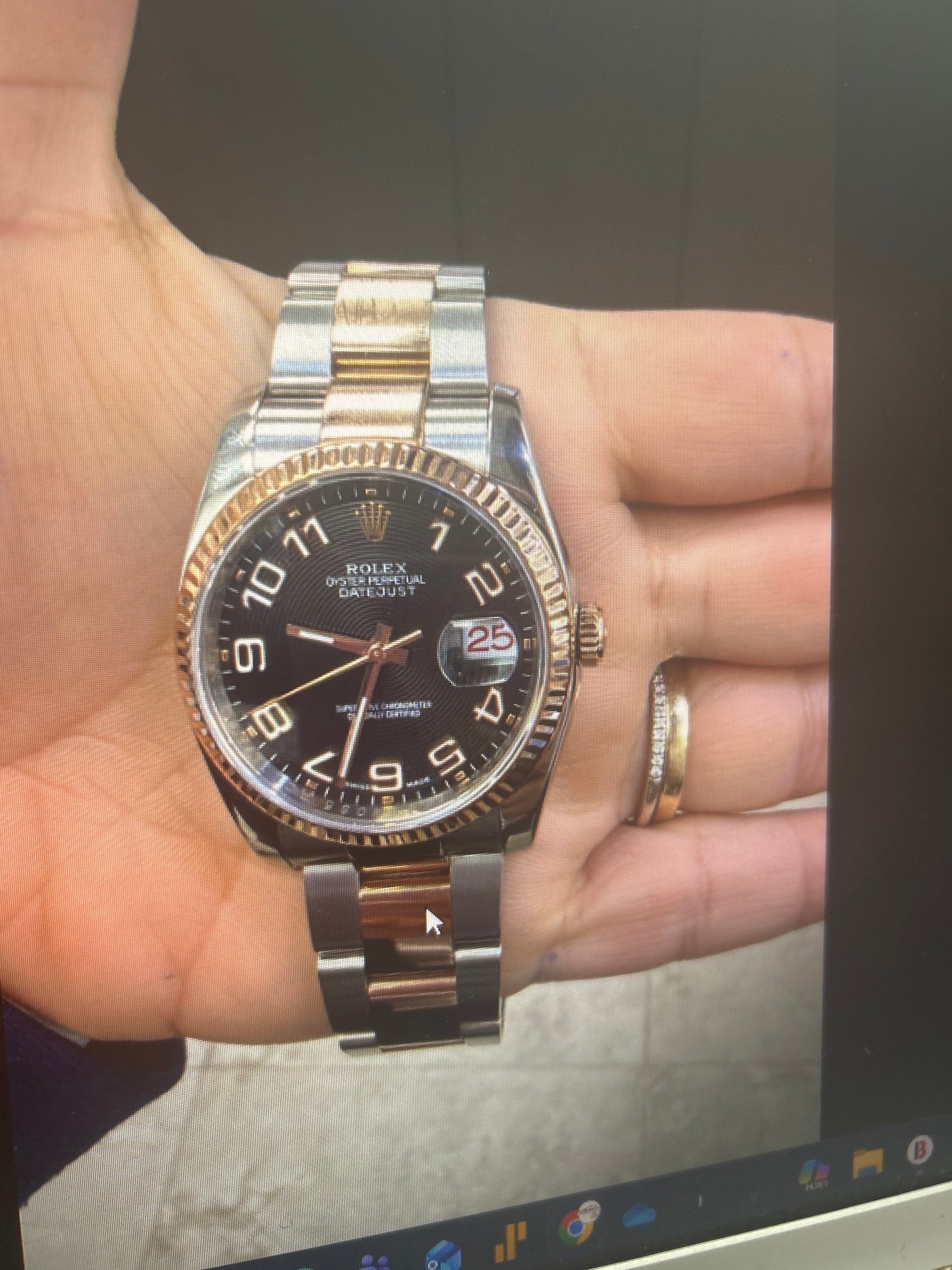 Rolex Date Just Two Tone