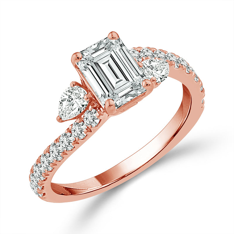 Diamond 3-Stone Ring 2.25 ct tw 14k Yellow Gold