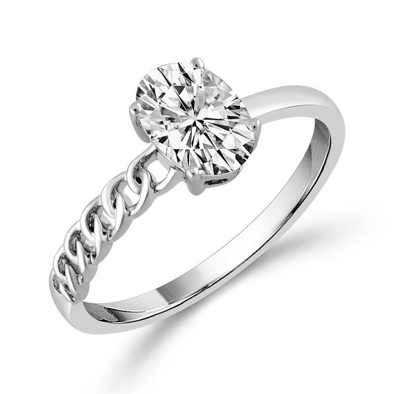 Diamond Bridal Ring 0.75 ct tw Center OV 14k Yellow Gold