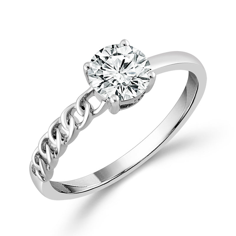 Diamond Bridal Ring 0.75 ct tw Center RD 14k Yellow Gold