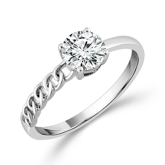Diamond Bridal Ring 0.75 ct tw Center RD 14k Yellow Gold