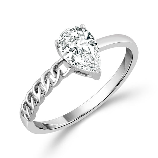 Diamond Bridal Ring 0.75 ct tw Center PE 14k Yellow Gold