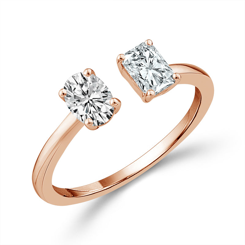 Diamond Engagement Ring 0.90 ct tw 14k White Gold