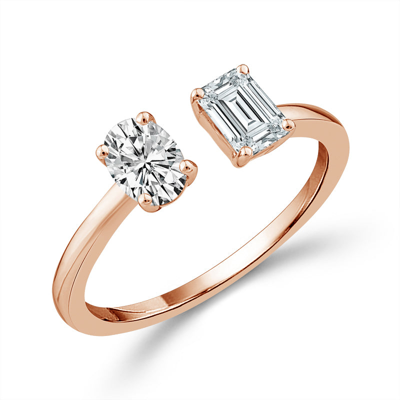 Diamond Engagement Ring 0.90 ct tw 14k White Gold