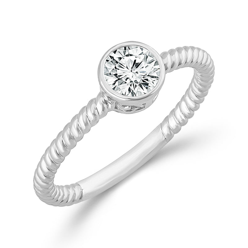Diamond Solitaire Ring 0.50 ct tw 10k Yellow Gold