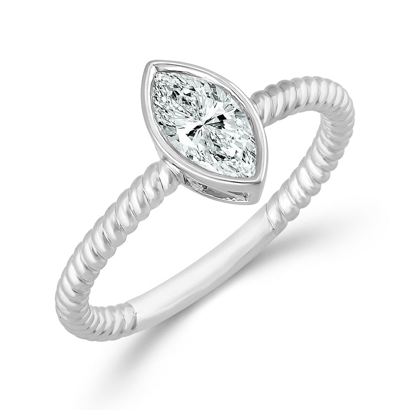 Diamond Solitaire Ring 0.50 ct tw 10k Yellow Gold