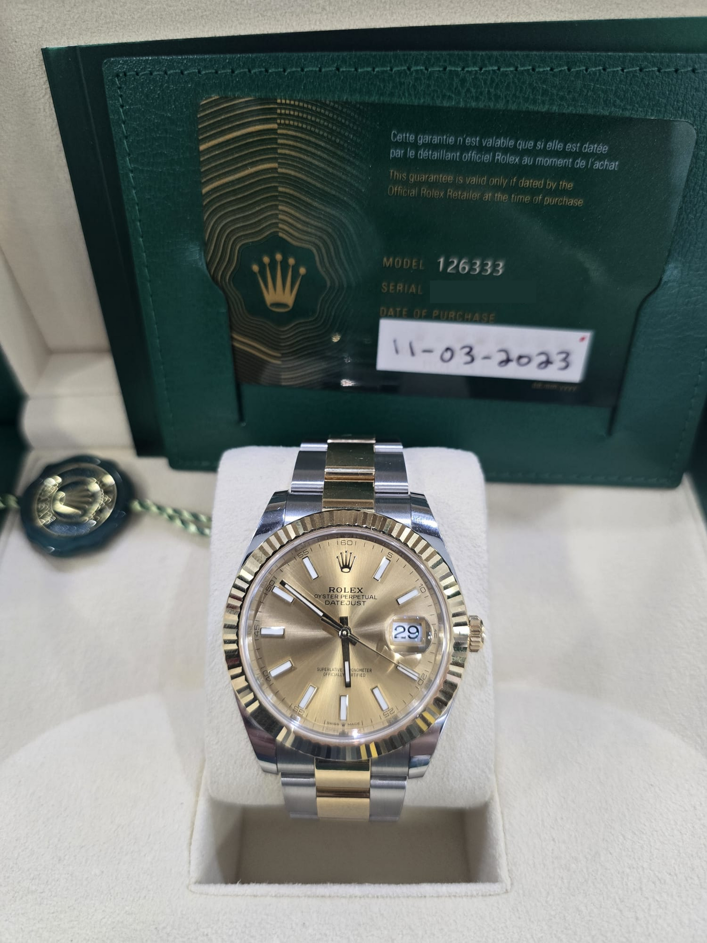 ROLEX DATE JUST 41MM - 126333