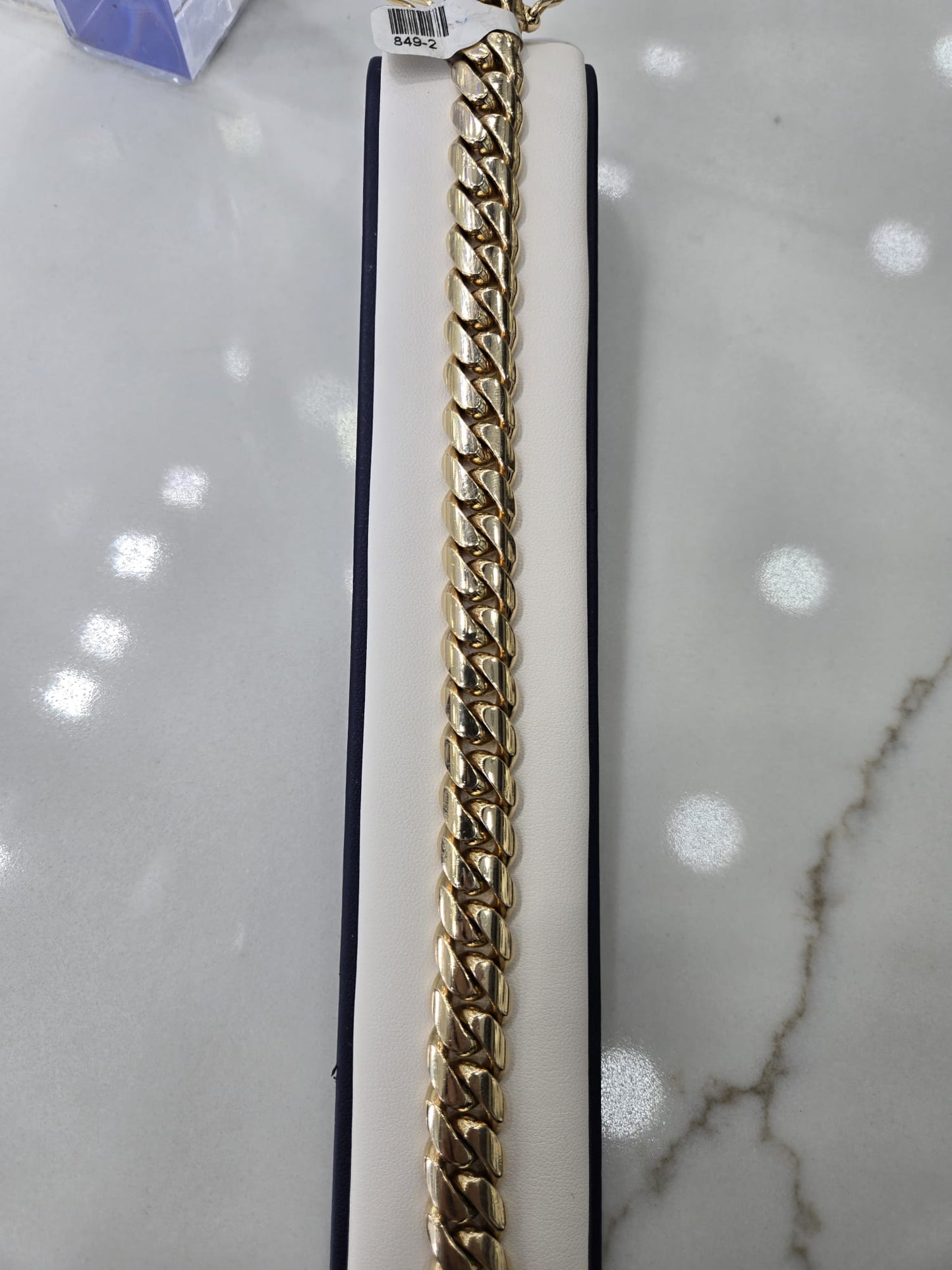 Bracelet cuban link solid 14k