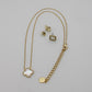 925 Sterling Silver Fashion Necklace with 14K Yellow Gold Plating