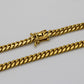 14K Solid Yellow Gold Cuban Link Chain From 3 mm to 5 mm
