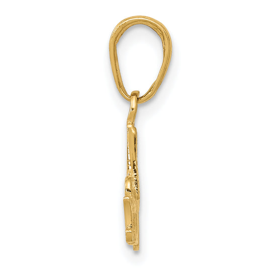 14k #1 MOM Charm