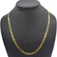 10K Solid Yellow Gold Mariner Link Chain