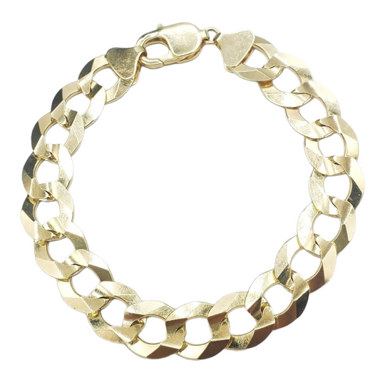 10K Solid Yellow Gold Cuban American Bracelet