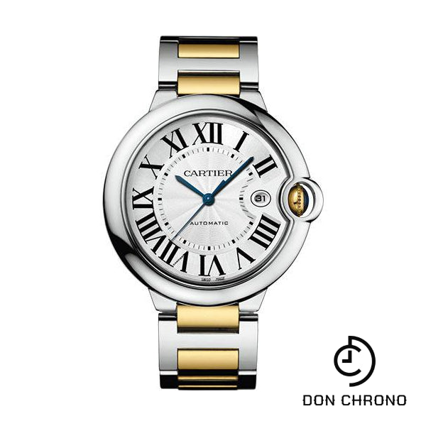 Reloj Cartier Ballon Bleu de Cartier - Caja de acero de 42,1 mm - Brazalete de acero y oro amarillo - W2BB0022