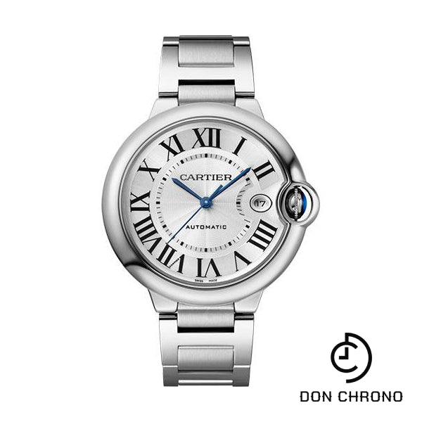 Reloj Cartier Ballon Bleu de Cartier - Caja de acero de 40 mm - Esfera plateada - Brazalete intercambiable - WSBB0040