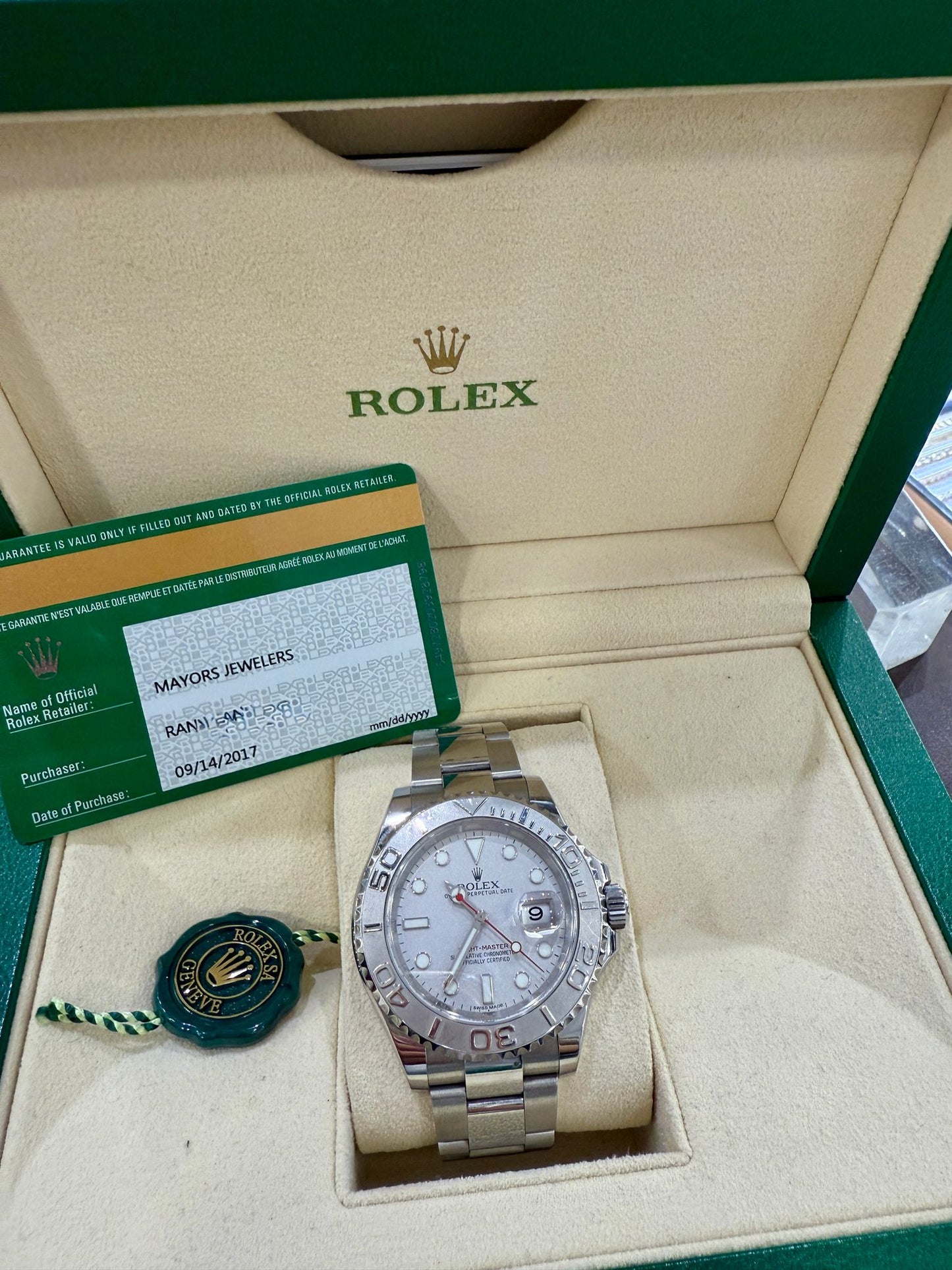 ROLEX YACHT MASTER GRAY FACE ST. STEEL 42MM - 116622