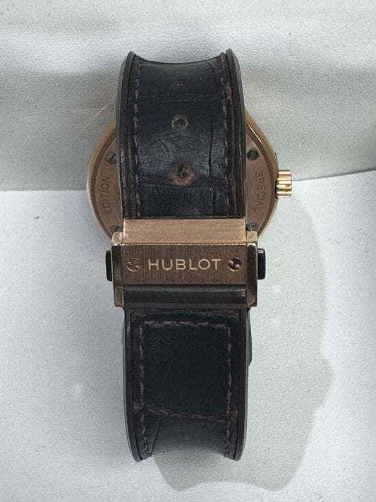 HUBLOT CLASSIC FUSION CROWN OF LIGHT ROSE GOLD AND DIAMOND-SET 38MM - 5650X3480