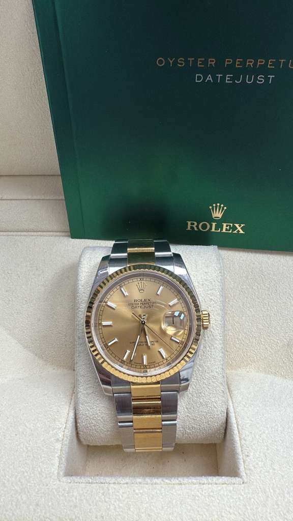 ROLEX DATE-JUST TWO TONE 18K 36MM - 116233
