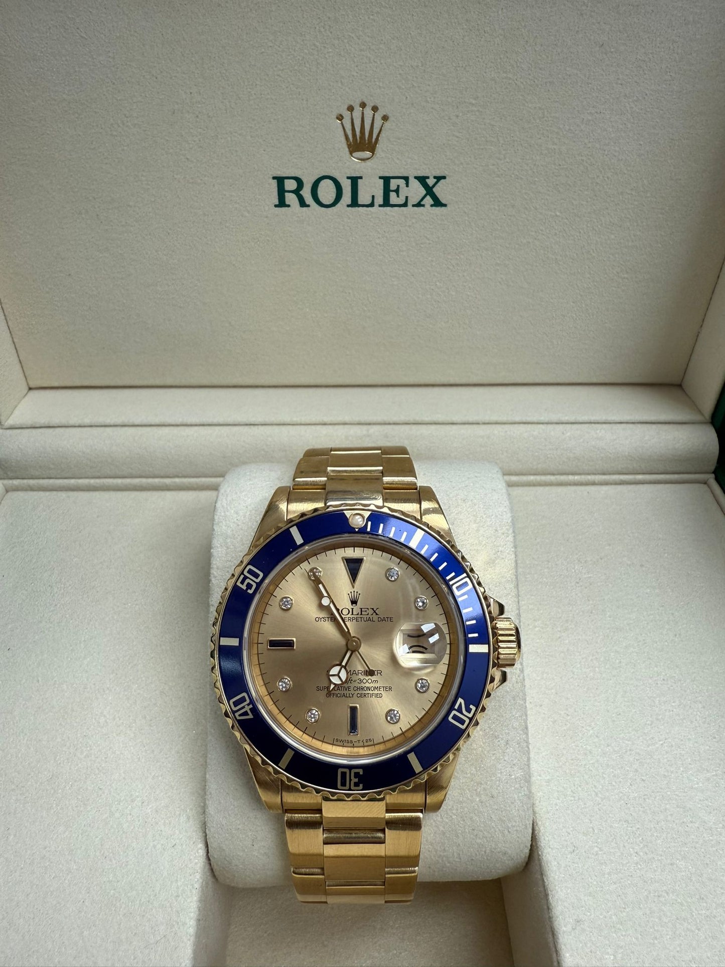 ROLEX SUBMARINER 18K SCRAMBLE 40MM - 16808