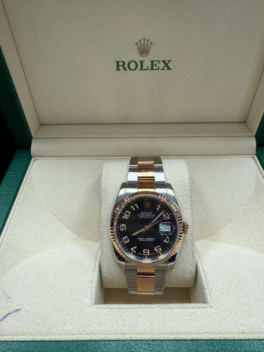 ROLEX DATE-JUST TWO-TONE ROSE-GOLD 36MM -