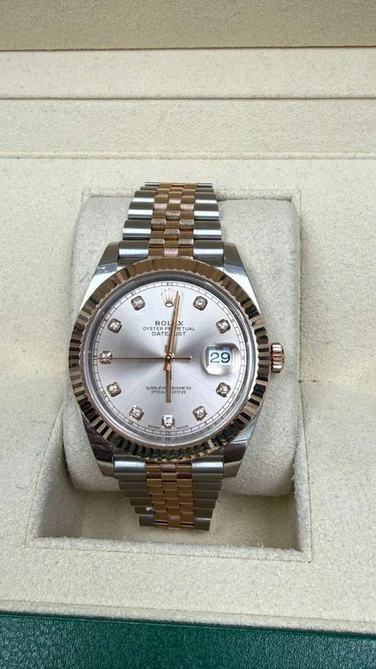 ROLEX DATE-JUST TWO-TONE ROSE-GOLD 41MM - 126331