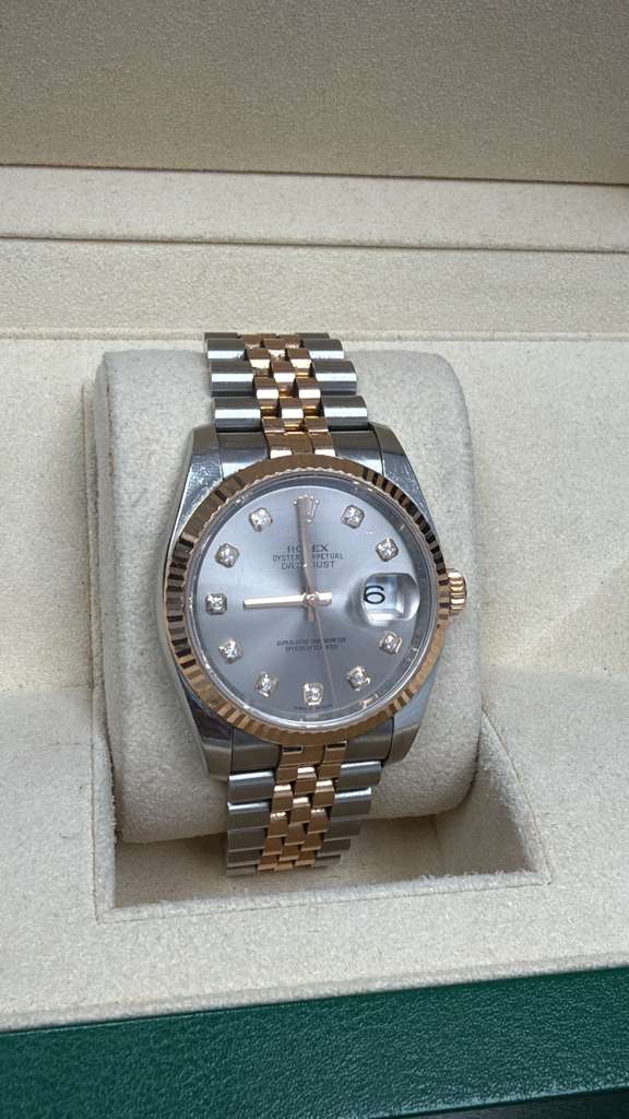 ROLEX DATE-JUST TWO-TONE ROSE-GOLD 36MM - 116231