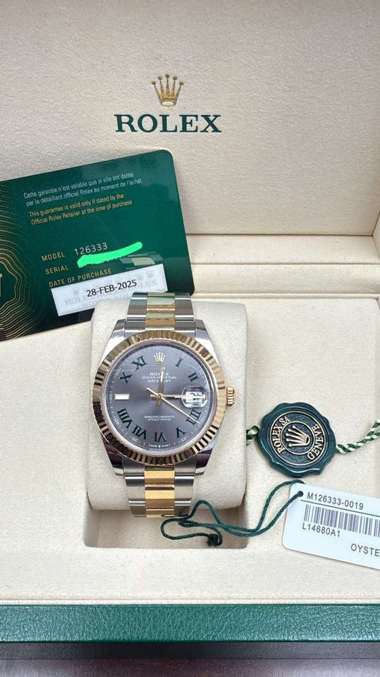 ROLEX DATE-JUST TWO-TONE YELLOW-GOLD 41MM - 126333