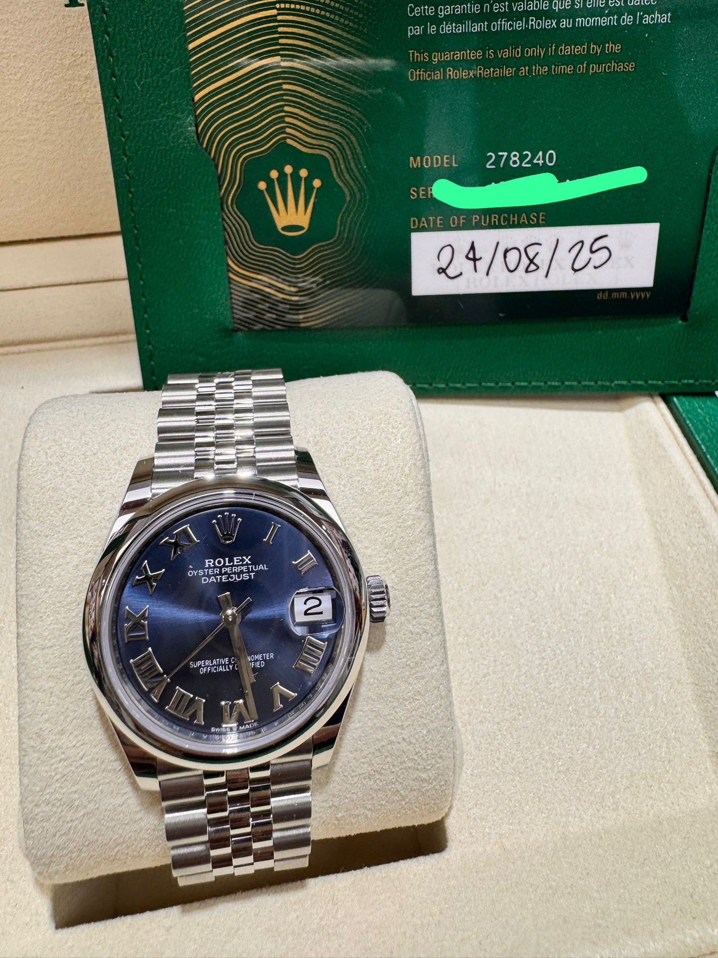 ROLEX DATE-JUST 32MM - 278240
