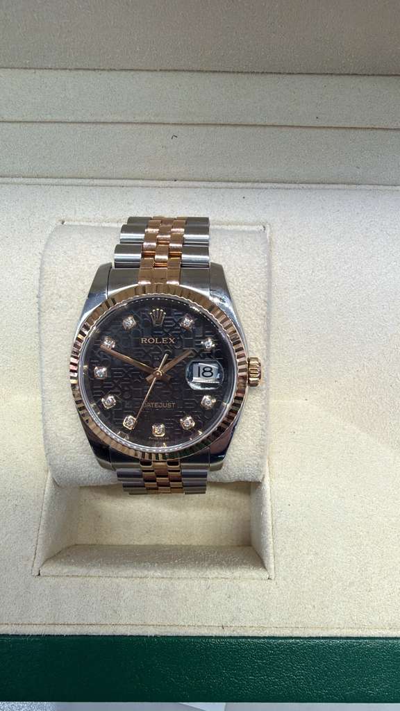 ROLEX DATE-JUST TWO-TONE ROSE-GOLD 36MM