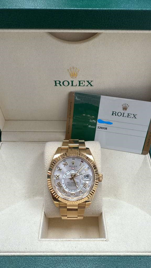 ROLEX SKY-DWELLER YELLOW-GOLD 42MM - 326938