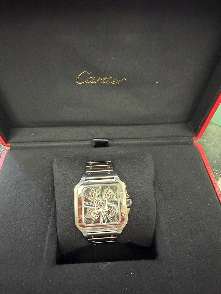 CARTIER SANTOS-SKELETON- 4109
