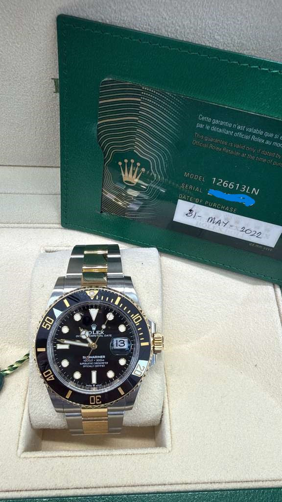 ROLEX SUBMARINER TWO-TONE-41MM-126613LN
