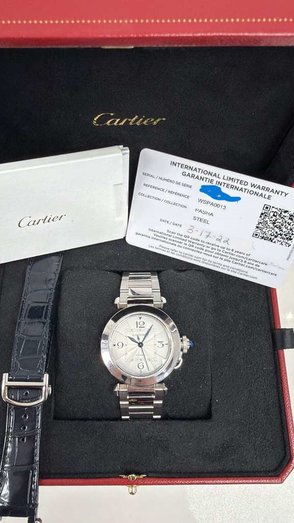 CARTIER PASHA ST/STEEL-35MM-WSPA0013