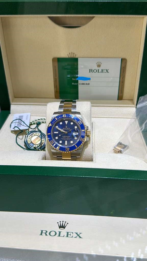 ROLEX SUBMARINO BLUE-FACE TWO-TONE-40MM-116613LB