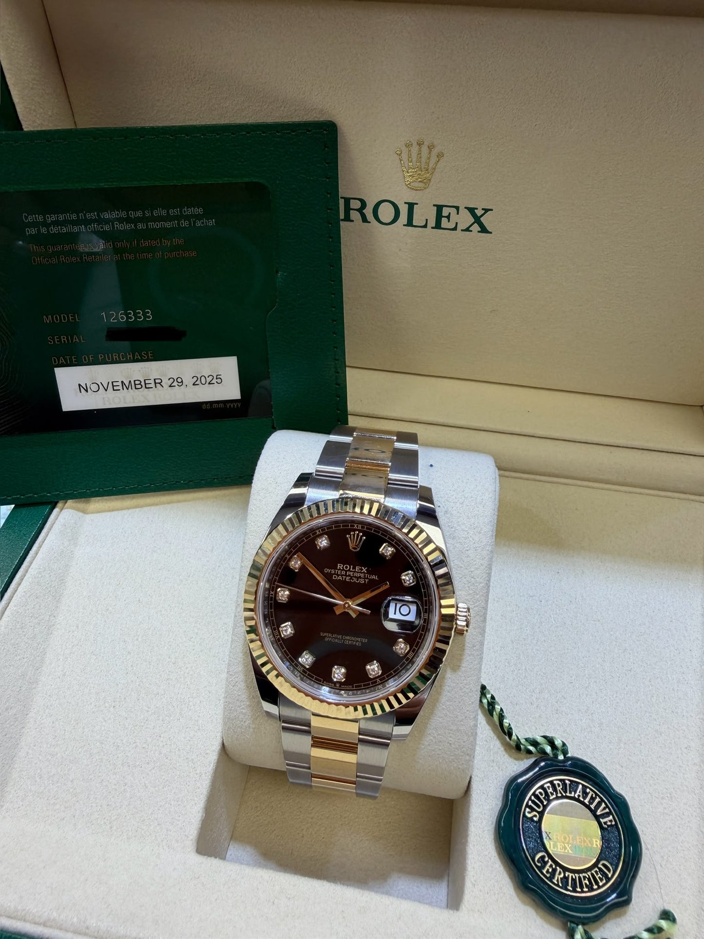 ROLEX DATE-JUST 41MM-126333