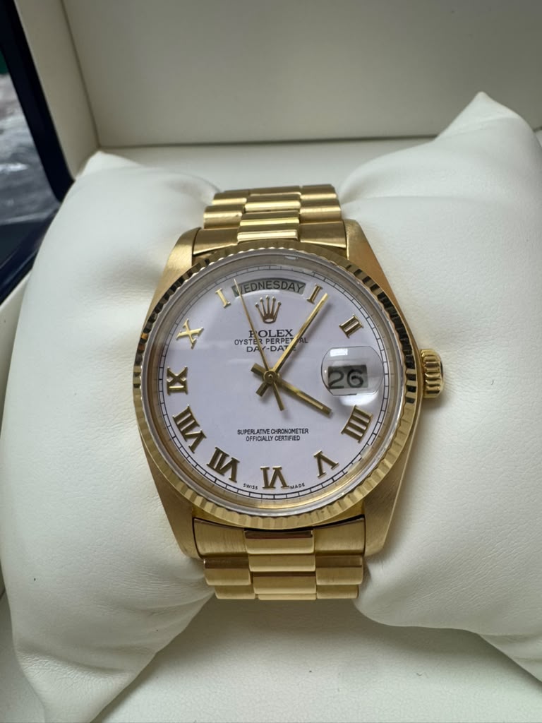 ROLEX YELLOW-GOLD DAY-DATE 36MM-18038