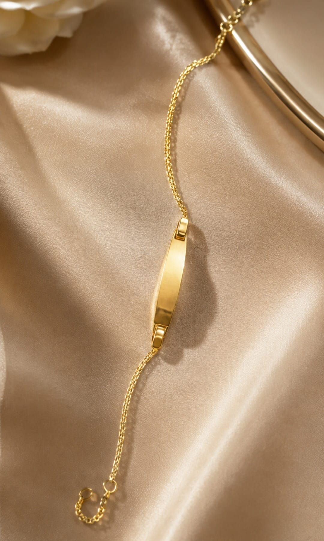 Bracelet ID 18kt 1.2 dwt